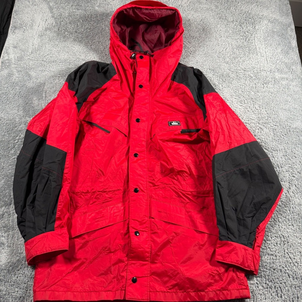 VTG 90s Woolrich Gore Tex Waterproof Parka Jacket Coat Full Zip Made in USA - M